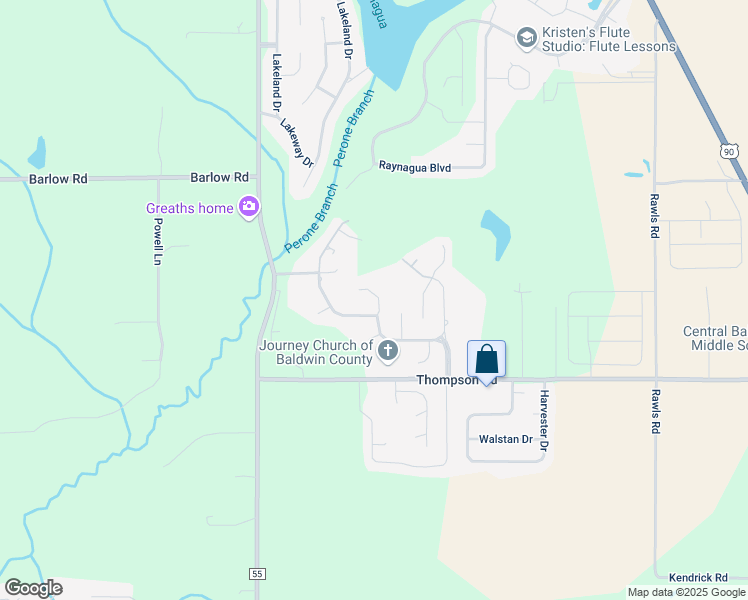 map of restaurants, bars, coffee shops, grocery stores, and more near 24700 Oak View Ct in Loxley