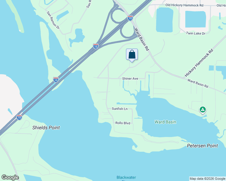 map of restaurants, bars, coffee shops, grocery stores, and more near 7524 Petersen Point Road in Milton
