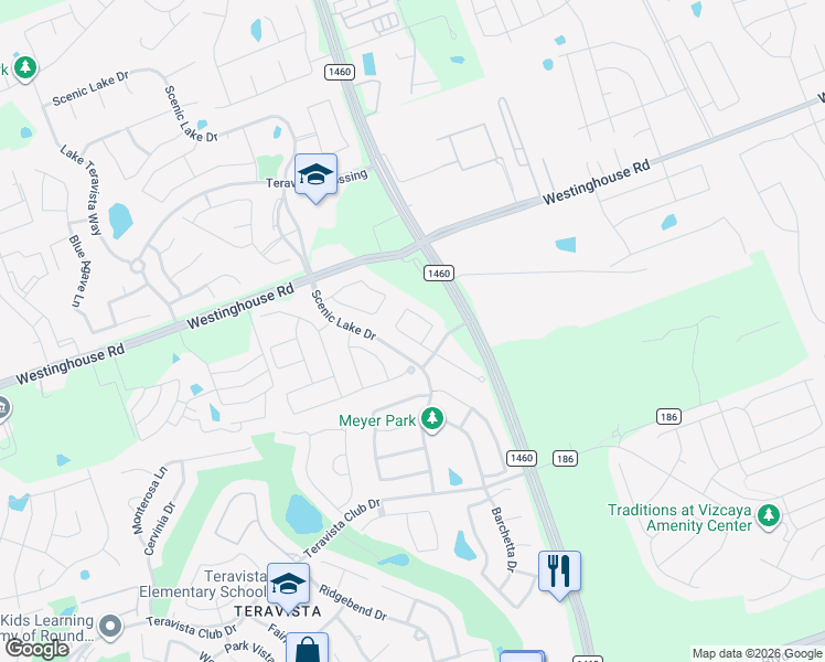 map of restaurants, bars, coffee shops, grocery stores, and more near 1104 Sunny Meadows Loop in Georgetown