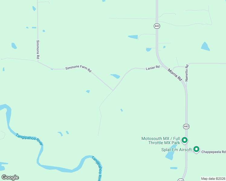 map of restaurants, bars, coffee shops, grocery stores, and more near 50445 Lanier Road in Loranger