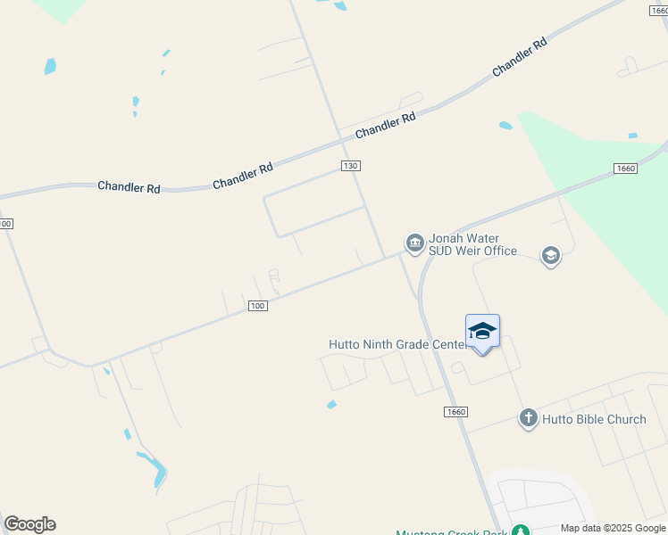 map of restaurants, bars, coffee shops, grocery stores, and more near 5813 County Road 100 in Hutto