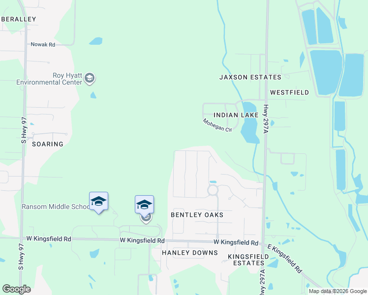 map of restaurants, bars, coffee shops, grocery stores, and more near 1331 Highway 297a in Cantonment