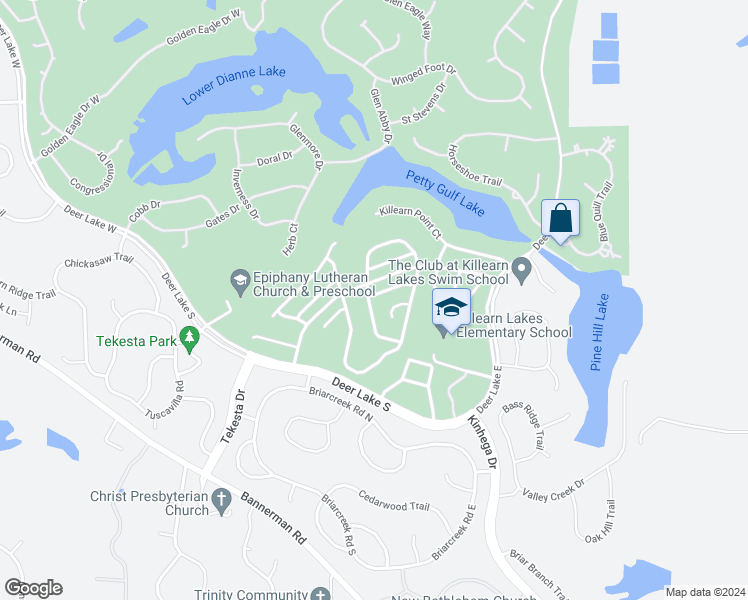 map of restaurants, bars, coffee shops, grocery stores, and more near 8479 Hannary Drive in Tallahassee