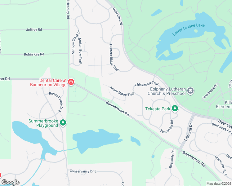 map of restaurants, bars, coffee shops, grocery stores, and more near 8413 Ivy Brook Lane in Tallahassee