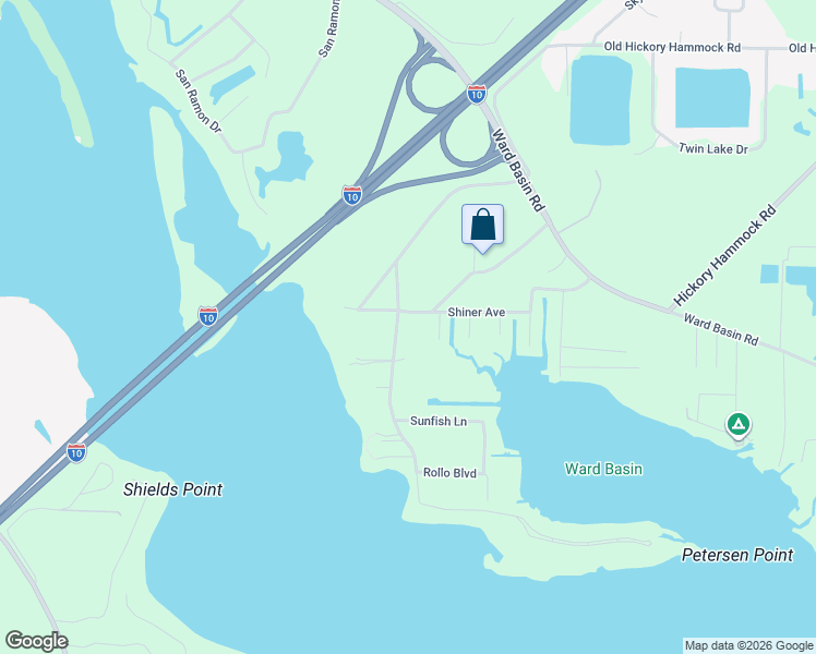 map of restaurants, bars, coffee shops, grocery stores, and more near 7524 Petersen Point Road in Milton