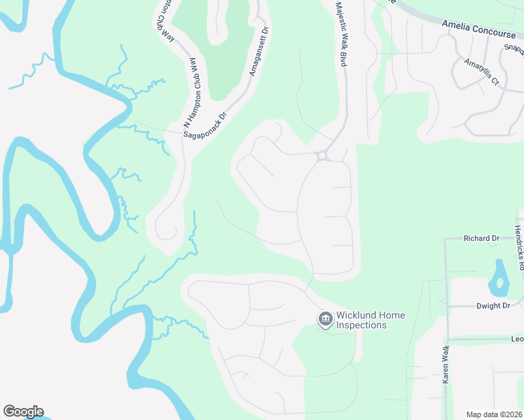 map of restaurants, bars, coffee shops, grocery stores, and more near 85185 Berryessa Way in Fernandina Beach