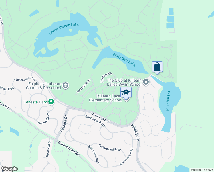 map of restaurants, bars, coffee shops, grocery stores, and more near 2939 Glen Ives Drive in Tallahassee