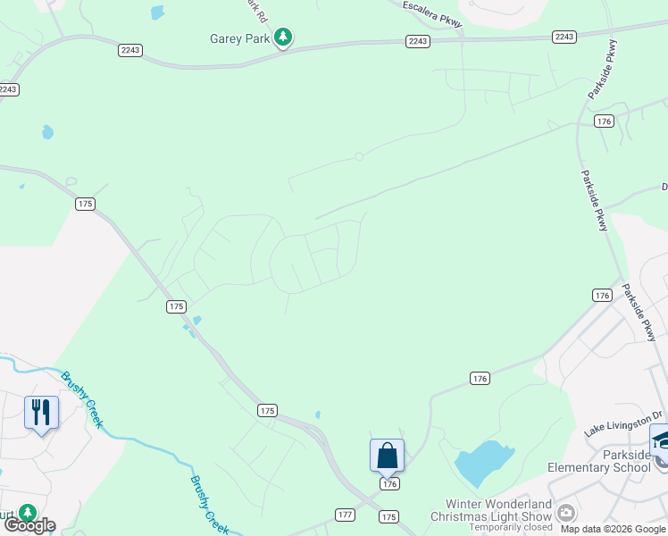 map of restaurants, bars, coffee shops, grocery stores, and more near 917 Purmela Street in Leander