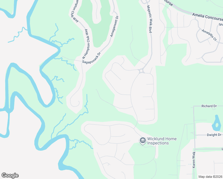 map of restaurants, bars, coffee shops, grocery stores, and more near 85185 Berryessa Way in Fernandina Beach