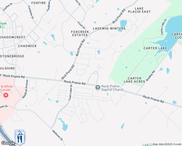 map of restaurants, bars, coffee shops, grocery stores, and more near 1231 Flying Ace Circle in College Station