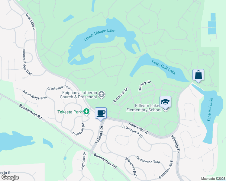 map of restaurants, bars, coffee shops, grocery stores, and more near 2001 Herb Court in Tallahassee