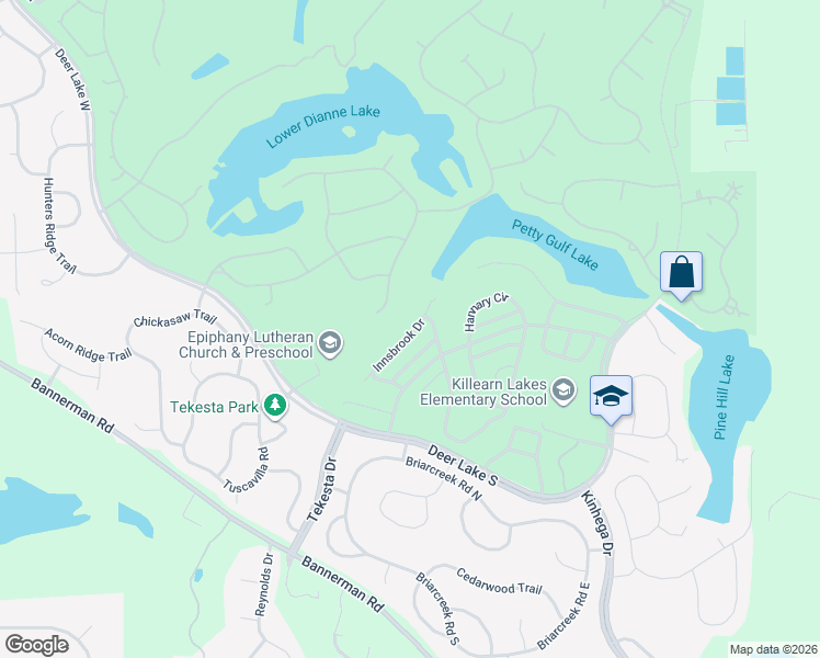 map of restaurants, bars, coffee shops, grocery stores, and more near 8360 Innsbrook Drive in Tallahassee