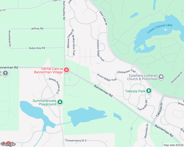 map of restaurants, bars, coffee shops, grocery stores, and more near 1795 Acorn Ridge Trail in Tallahassee