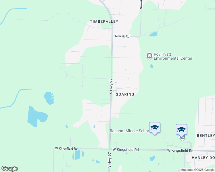 map of restaurants, bars, coffee shops, grocery stores, and more near 1292 Soaring Boulevard in Cantonment