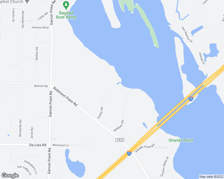 map of restaurants, bars, coffee shops, grocery stores, and more near 4299 Griffis Rd in Milton