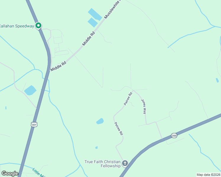 map of restaurants, bars, coffee shops, grocery stores, and more near 45724 Jones Way in Callahan