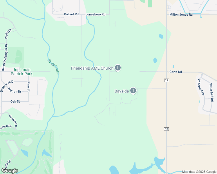 map of restaurants, bars, coffee shops, grocery stores, and more near 24851 Friendship Road in Daphne