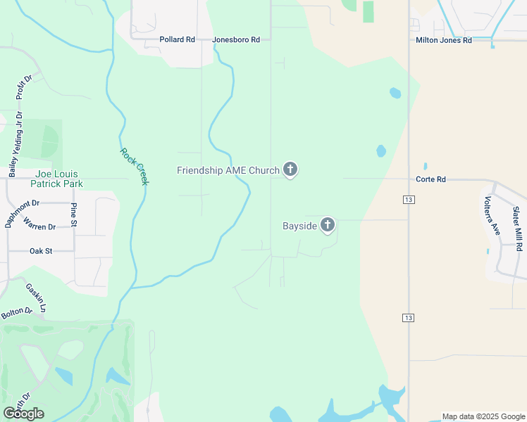 map of restaurants, bars, coffee shops, grocery stores, and more near 24851 Friendship Rd in Daphne