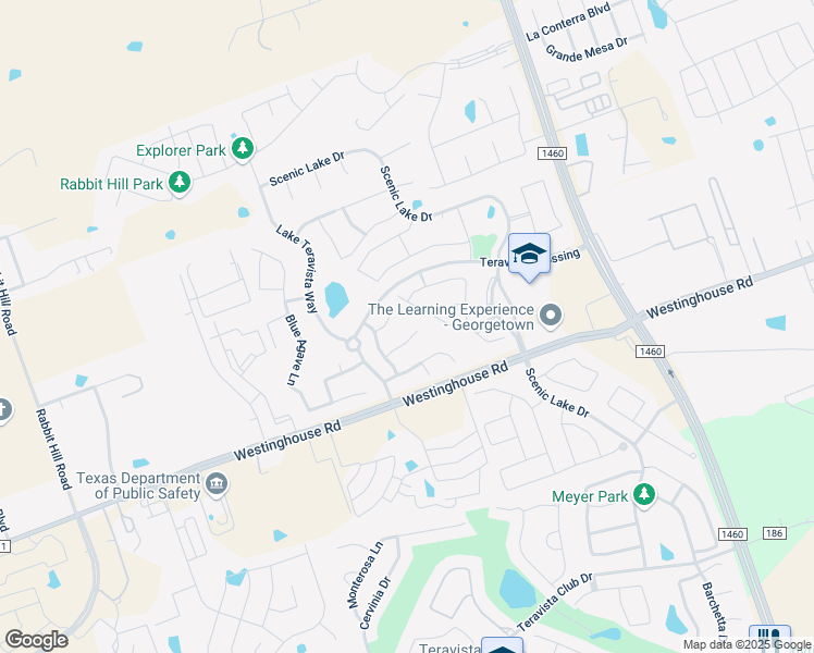 map of restaurants, bars, coffee shops, grocery stores, and more near 124 Star Jasmine Cove in Georgetown