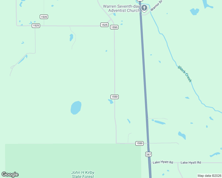 map of restaurants, bars, coffee shops, grocery stores, and more near 1986 County Road 1550 in Warren