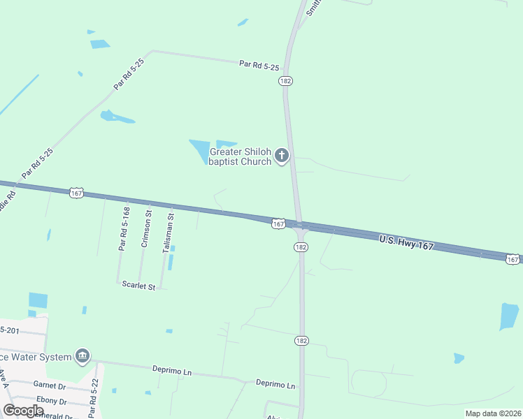 map of restaurants, bars, coffee shops, grocery stores, and more near 900-998 State Highway 10 in Opelousas