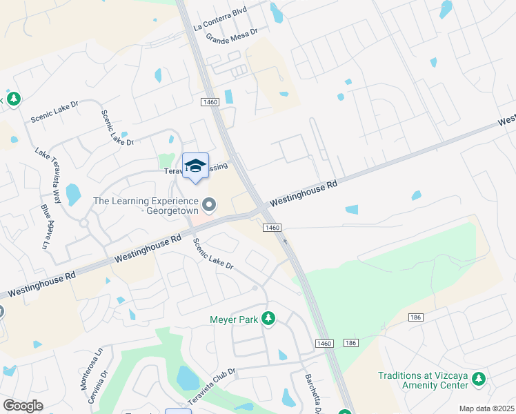 map of restaurants, bars, coffee shops, grocery stores, and more near 60314 Westinghouse Road in Georgetown