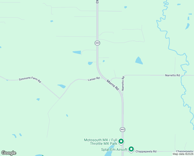 map of restaurants, bars, coffee shops, grocery stores, and more near 50445-50499 Lanier Road in Loranger