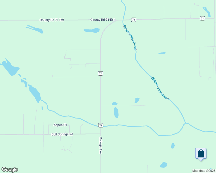 map of restaurants, bars, coffee shops, grocery stores, and more near 24874 County Road 71 in Robertsdale