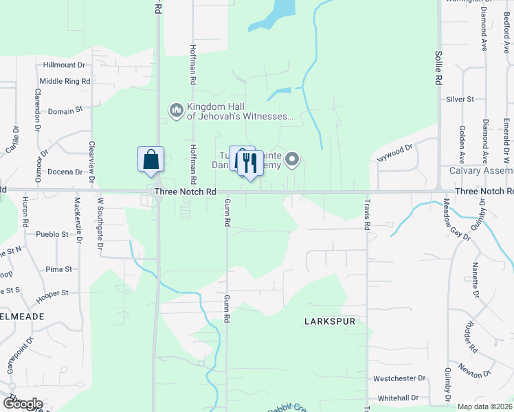 map of restaurants, bars, coffee shops, grocery stores, and more near 7575 Union Church Road in Mobile