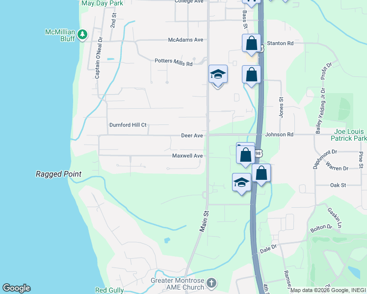 map of restaurants, bars, coffee shops, grocery stores, and more near 705 Jordan Ln E in Daphne