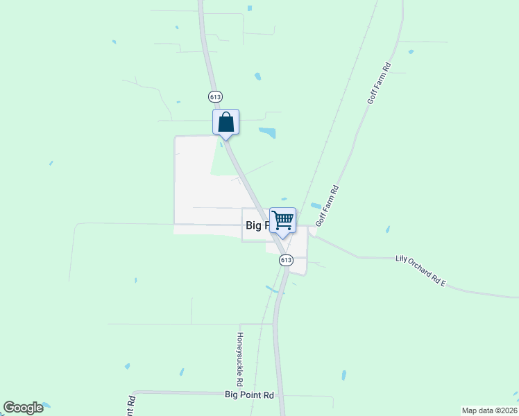 map of restaurants, bars, coffee shops, grocery stores, and more near 17001 Mississippi 613 in Moss Point