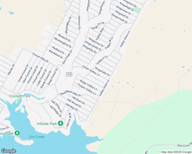 map of restaurants, bars, coffee shops, grocery stores, and more near 1523 Valley High Lane in Granite Shoals