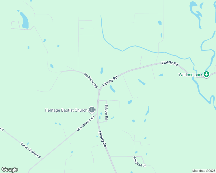 map of restaurants, bars, coffee shops, grocery stores, and more near 450-496 Liberty Road in Picayune