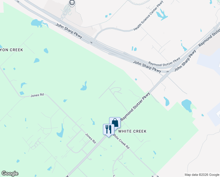 map of restaurants, bars, coffee shops, grocery stores, and more near 5400 Raymond Stotzer Parkway in College Station