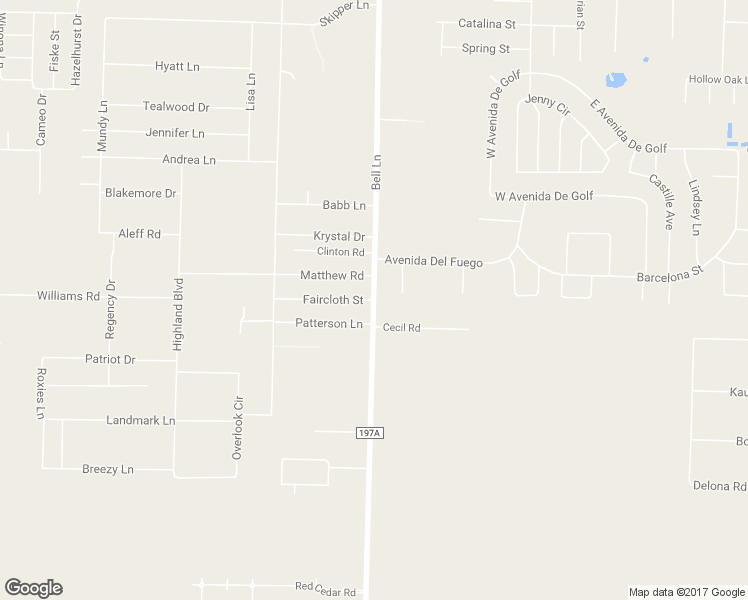 map of restaurants, bars, coffee shops, grocery stores, and more near County Road 197A in Santa Rosa County