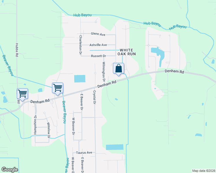 map of restaurants, bars, coffee shops, grocery stores, and more near 14924 Wilmington Drive in Central