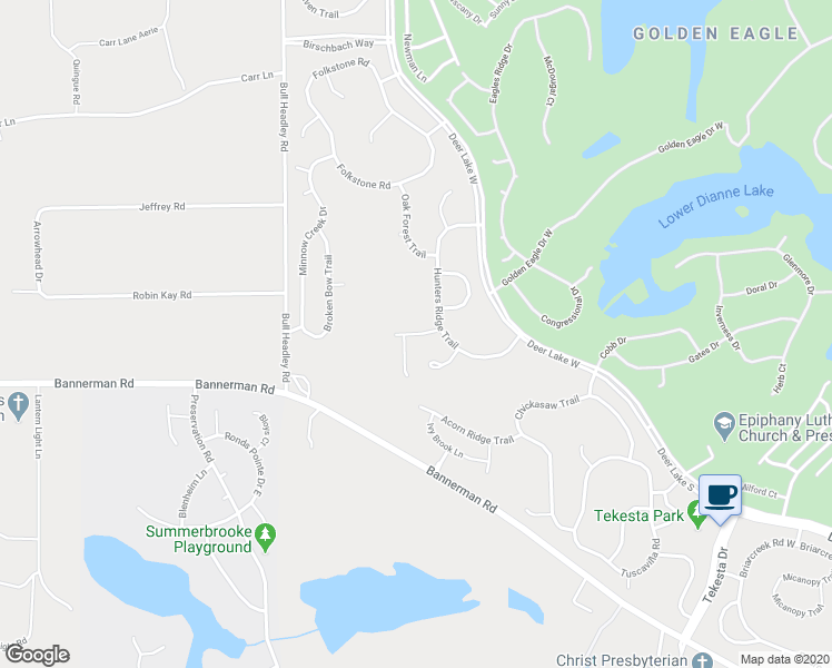 map of restaurants, bars, coffee shops, grocery stores, and more near 1722 Green Ridge Trail in Tallahassee