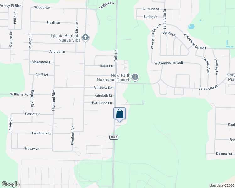 map of restaurants, bars, coffee shops, grocery stores, and more near 4200 Bell Lane in Pace