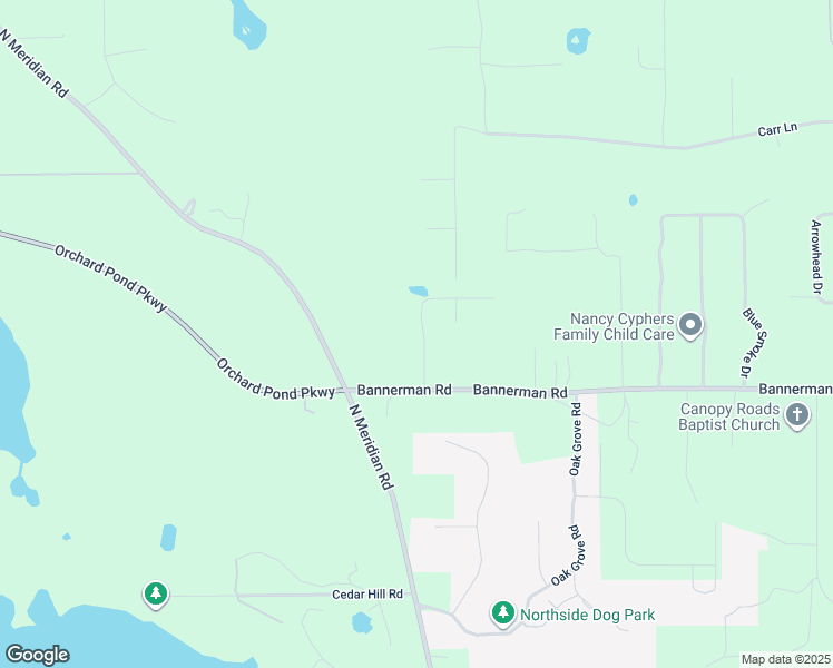 map of restaurants, bars, coffee shops, grocery stores, and more near 8524 Bannerman Bluff Drive in Tallahassee
