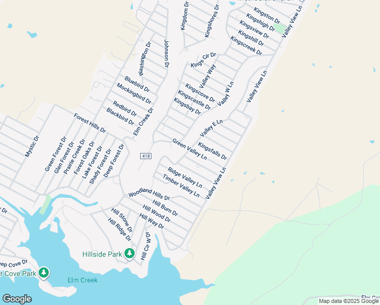 map of restaurants, bars, coffee shops, grocery stores, and more near 2101 County Road 417 in Marble Falls