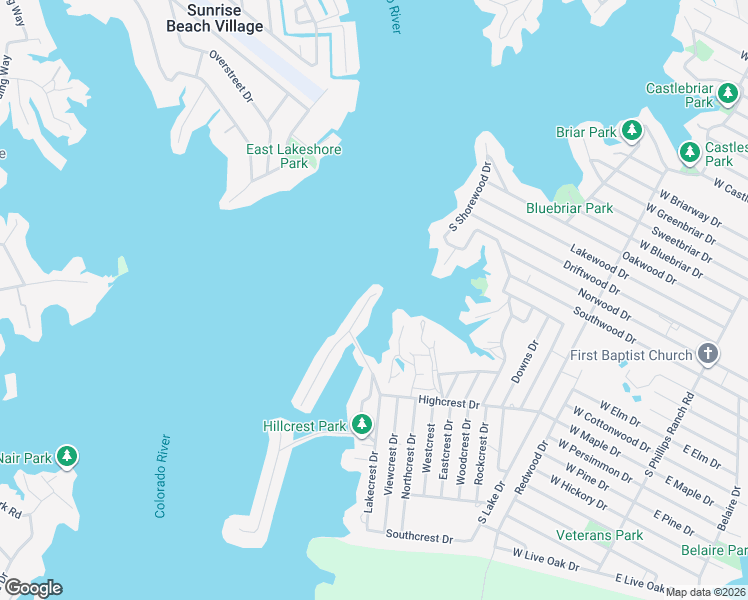 map of restaurants, bars, coffee shops, grocery stores, and more near 1002 Impala Drive in Granite Shoals