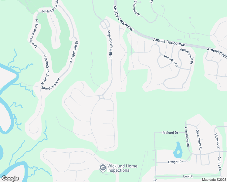 map of restaurants, bars, coffee shops, grocery stores, and more near 85074 Apoka Court in Fernandina Beach