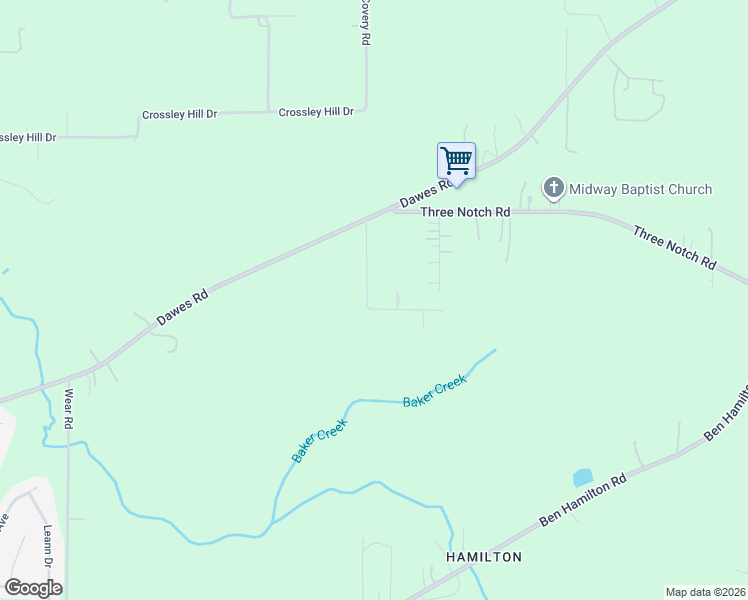 map of restaurants, bars, coffee shops, grocery stores, and more near 4865 Clark Road in Theodore
