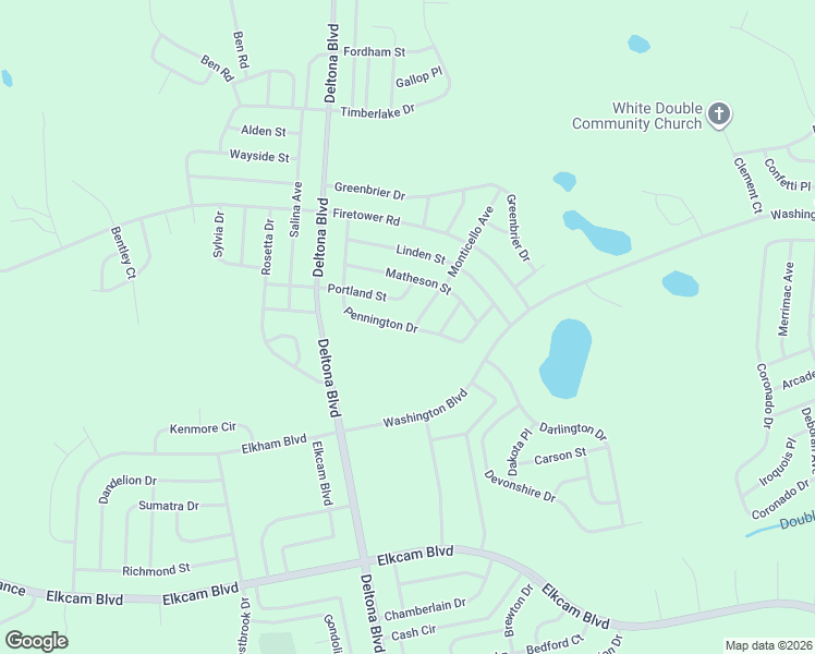 map of restaurants, bars, coffee shops, grocery stores, and more near Pennington Drive in Chipley