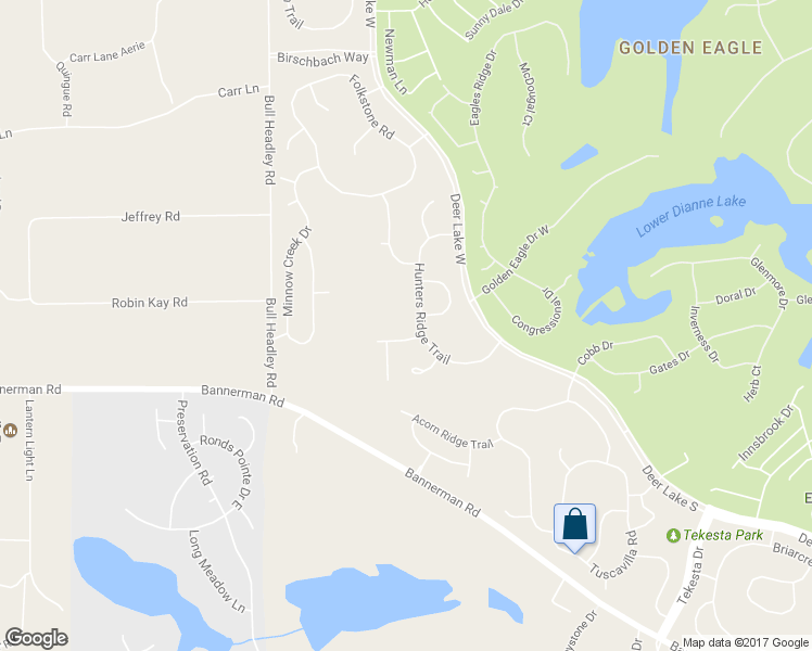 map of restaurants, bars, coffee shops, grocery stores, and more near 8279 Hunters Ridge Trail in Tallahassee