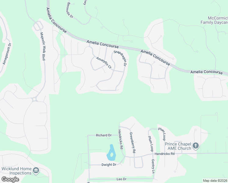map of restaurants, bars, coffee shops, grocery stores, and more near 95145 Gladiolus Place in Fernandina Beach