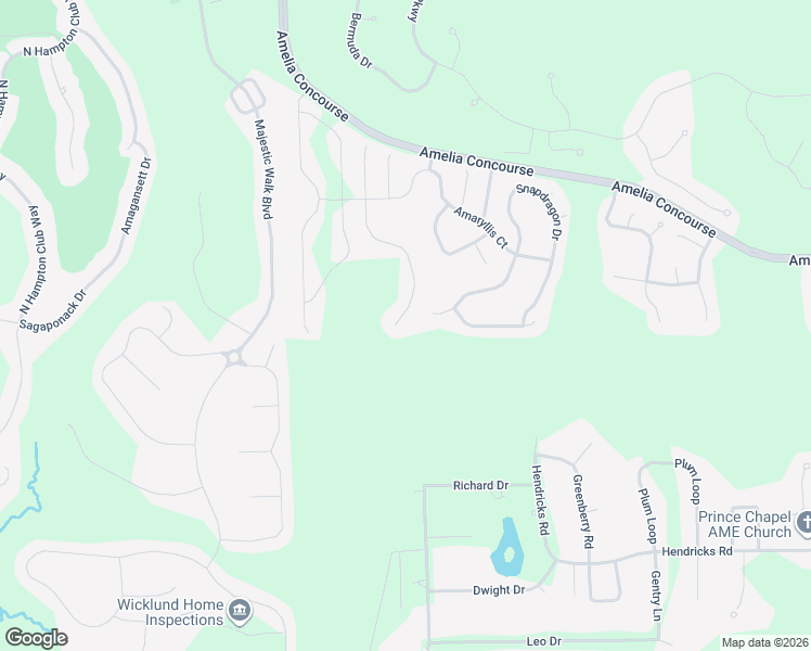 map of restaurants, bars, coffee shops, grocery stores, and more near 95347 Snapdragon Drive in Fernandina Beach