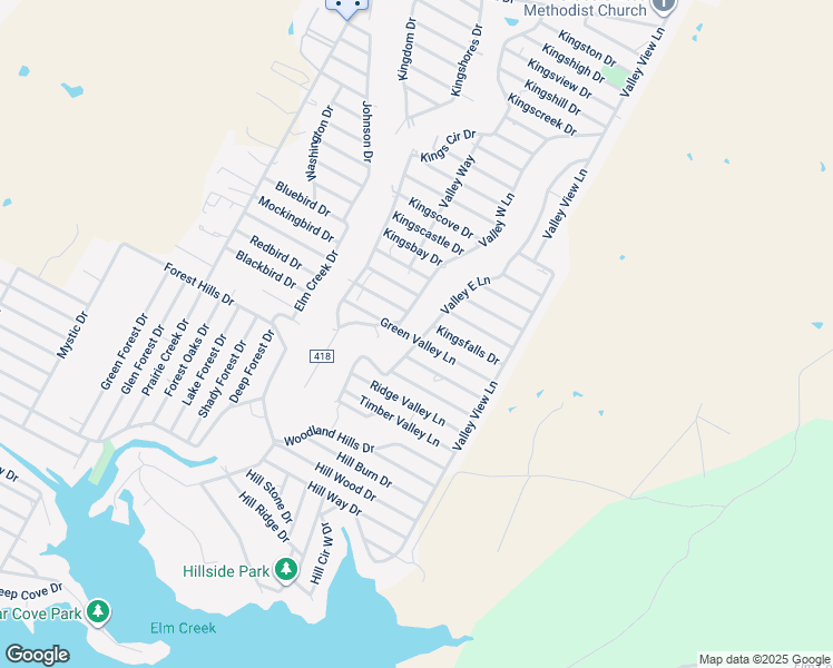 map of restaurants, bars, coffee shops, grocery stores, and more near 2101 County Road 417 in Marble Falls