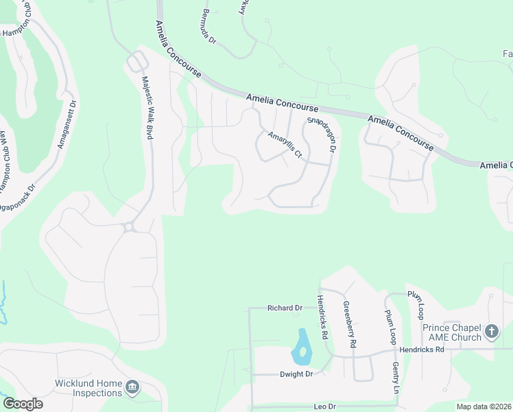 map of restaurants, bars, coffee shops, grocery stores, and more near 95344 Snapdragon Drive in Fernandina Beach