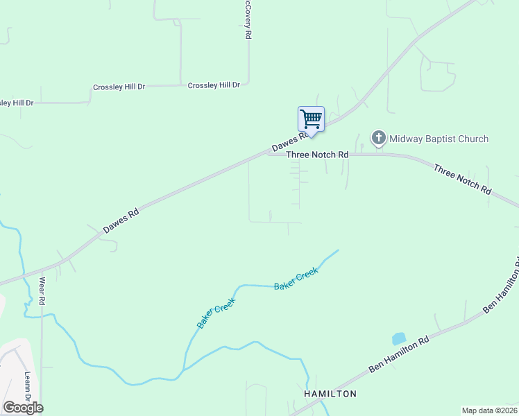map of restaurants, bars, coffee shops, grocery stores, and more near 4865 Clark Road in Theodore